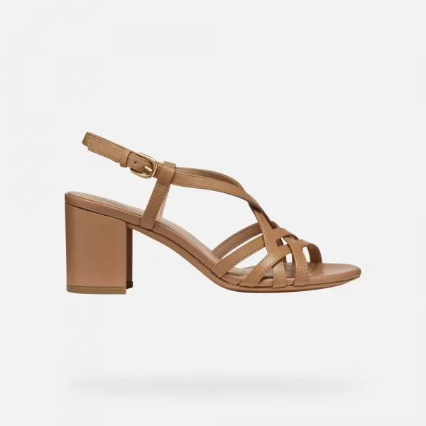  Damensandalen GEOX VIRNILISA 65 S G000930 HELLBRAUN 