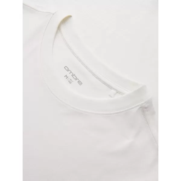  Herren-T-Shirt OMBRE OM-LSPT-0136 WEIß 