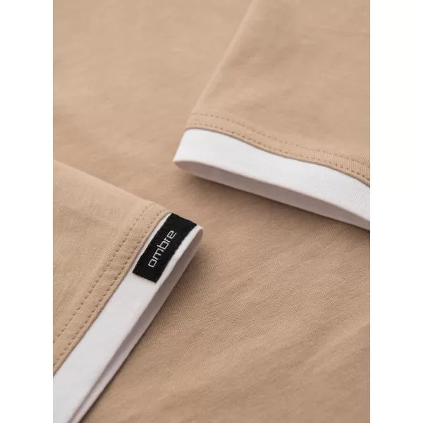  Herren-T-Shirt OMBRE OM-TSCT-0256 BEIGE 