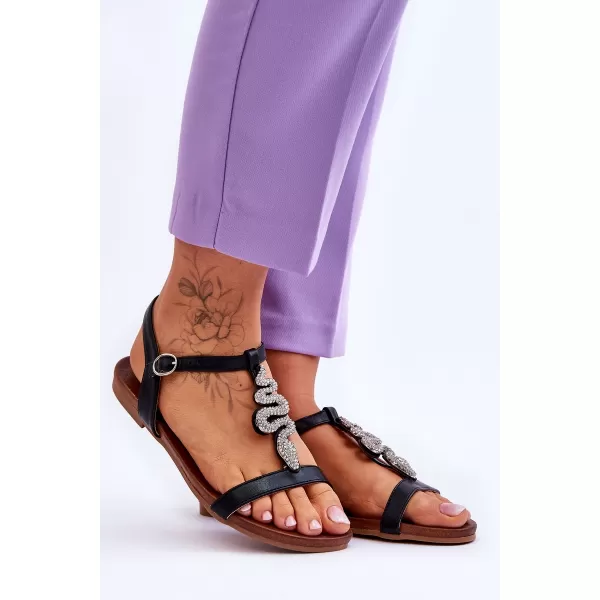  Damensandalen S.BARSKI KV-5541-42 SCHWARZ 