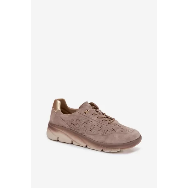 Damen-Sneaker SERGIO LEONE SP-002 BRAUN 