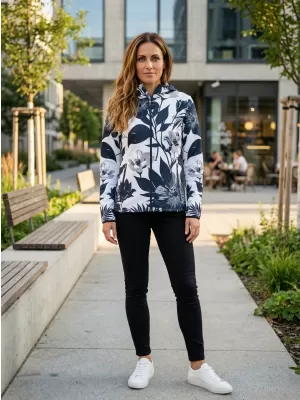 Premium-Softshelljacke für Damen ALTISPORT VOJ/ALW115JACK01 SCHWARZ/WEIß