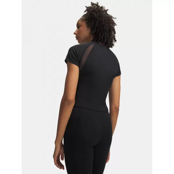  Damen-T-Shirt UNDER ARMOUR MOTION MESH SS 6011045-001 SCHWARZ 