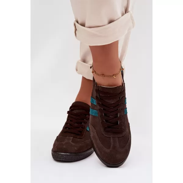  Damen-Sneaker ZAZOO N1068 BRAUN/BEIGE 