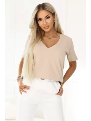 Damenbluse NUMOCO 665-3 BEIGE
