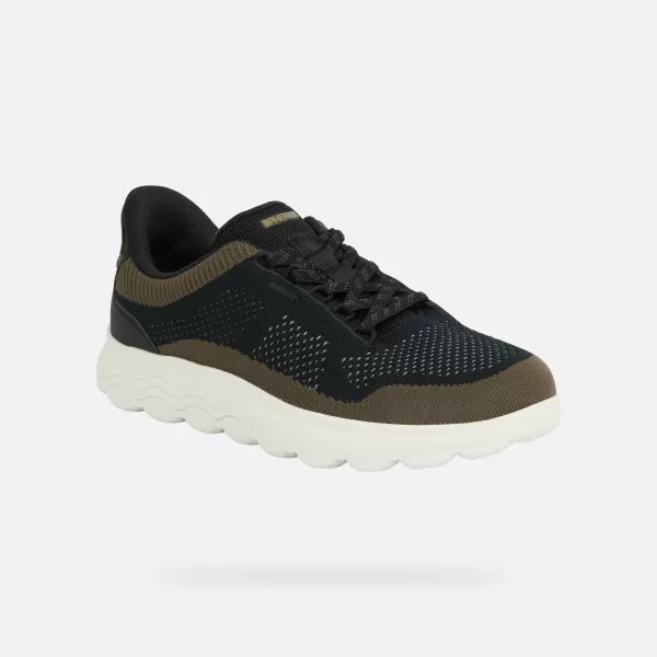  Herren-Sneaker GEOX SPHERICA PLUS FAST IN G014662 SCHWARZ 