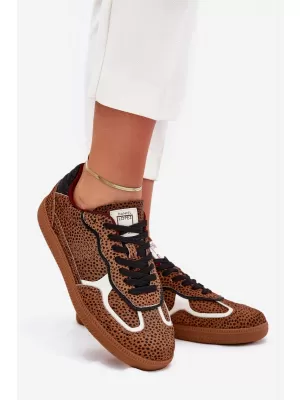 Damen-Sneaker LOPEZ JUST DARE SS2D4016 BRAUN/BEIGE Daniel Lopez Just Dare