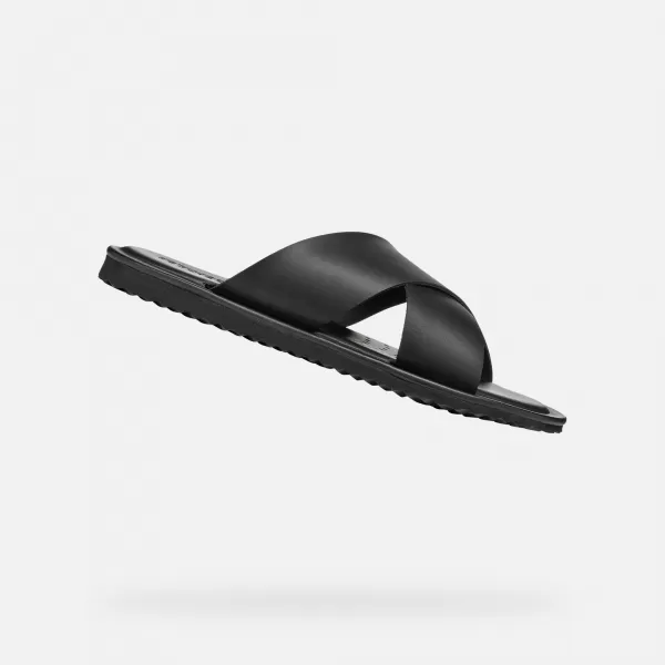  Herrensandalen GEOX ERICE G002620 SCHWARZ 
