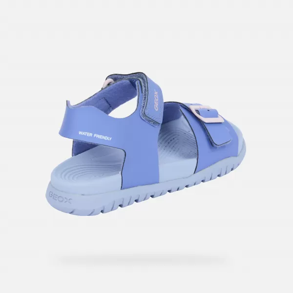  Sandalen für Mädchen GEOX FUSBETTO J35HQA000BCC8039 LILA 