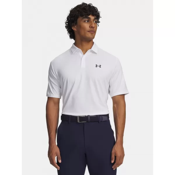  Herren-T-Shirt UNDER ARMOUR UA MATCHPLAY POLO 6009799-100 WEIß 