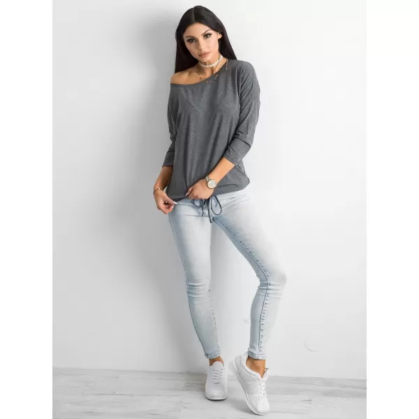  Damenbluse BASIC FEEL GOOD RV-BZ-4691.36P DUNKELGRAU 