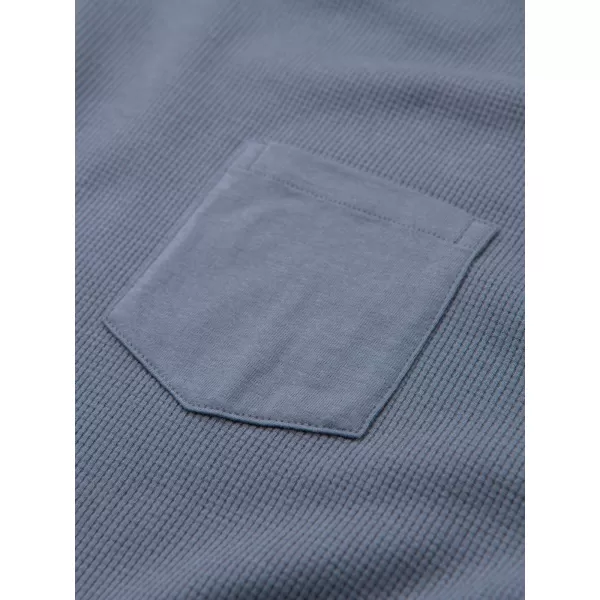  Herren-T-Shirt OMBRE OM-LSCL-0109 BLAUER DENIM 