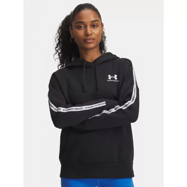  Damen-Sweatshirt UNDER ARMOUR ICON FLEECE TAPED HDY 6003708-004 SCHWARZ 
