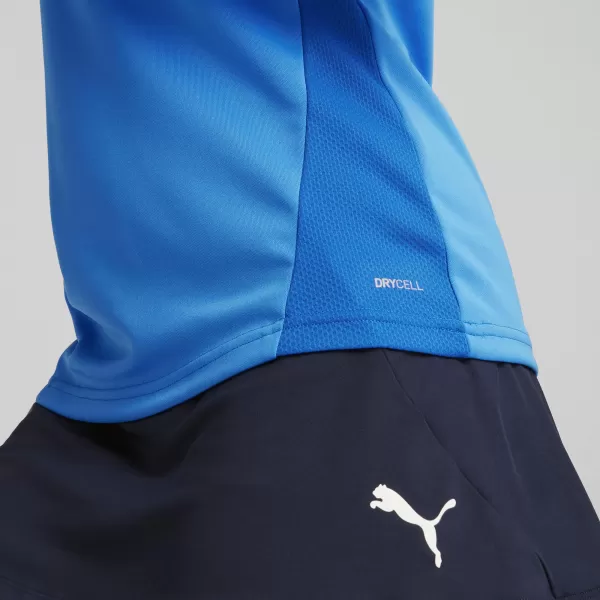  Damen-T-Shirt PUMA TEAMGOAL TRAINING 1/4 ZIP WM 658631-02 E.BLU.LEMON/WHITE/TEAM ROYAL 