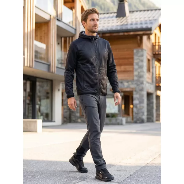  Premium-Softshelljacke für Herren ALTISPORT VOJ/ALM129JACK01 SCHWARZ GRAU 