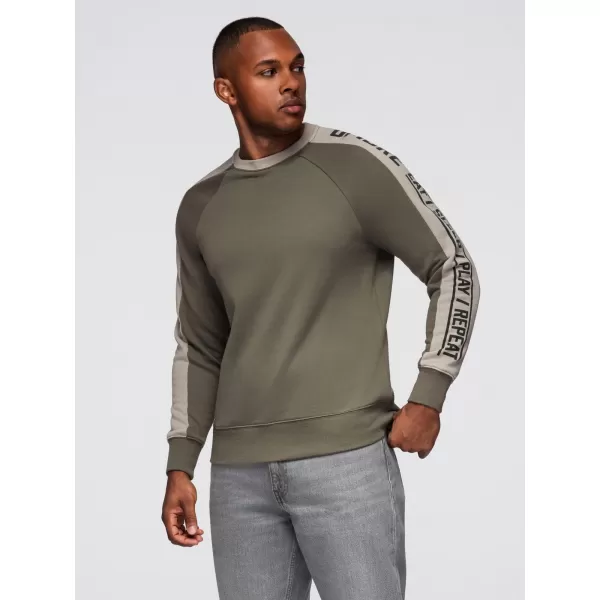  Herren-Sweatshirt OMBRE OM-SSNZ-0200 OLIVE 