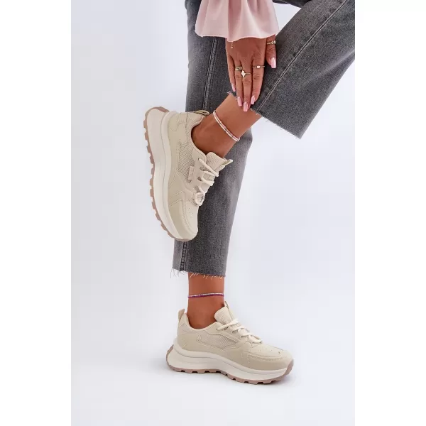  Damen-Sneaker BIG STAR NN274A105 BEIGE Big Star Shoes 