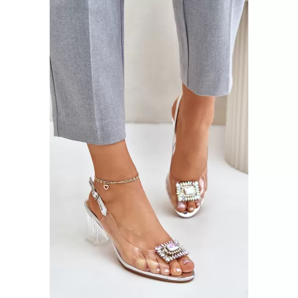  Damensandalen S.BARSKI MR42-031 SILBER 