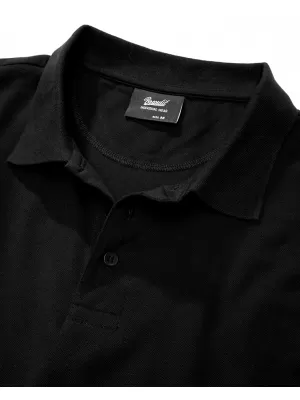 Herren-T-Shirt mit Kragen BRANDIT 4215 SCHWARZ