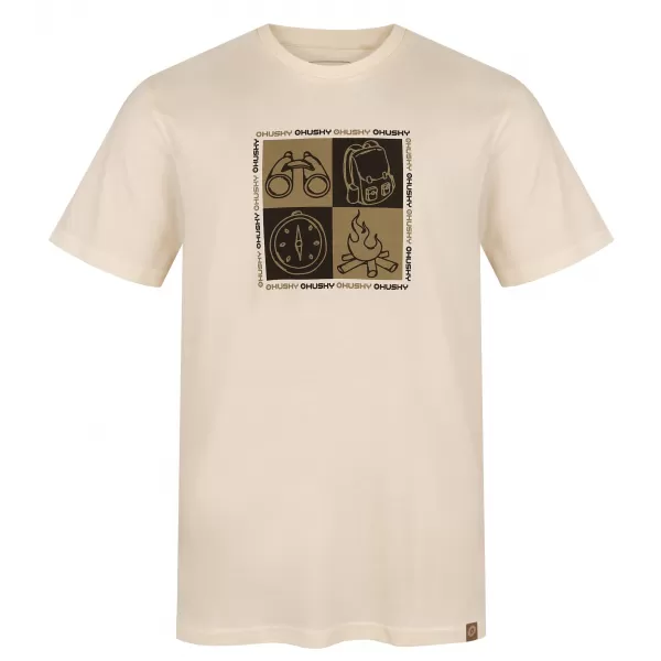  Herren-T-Shirt HUSKY TEE SQUARE M BEIGE 