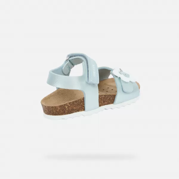 Sandalen für Mädchen GEOX CHALKI B552RD000NFC4070 TÜRKIS 