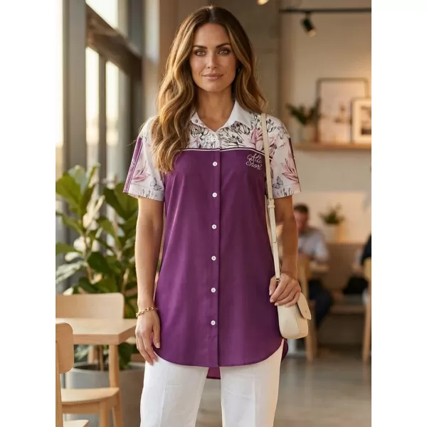  Premium-Shirt für Damen ALTISPORT VOJ/ALW008KOS01 BURGUND 
