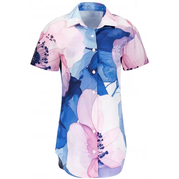  Premium-Shirt für Damen ALTISPORT VOJ/ALW117KOS01 BLAU/ROSA 