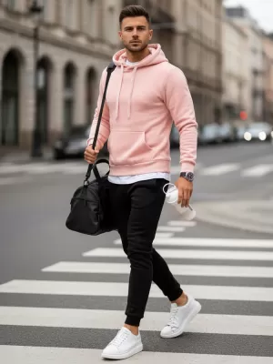 Herren-Set DSTREET AX0641 ROSA/SCHWARZ