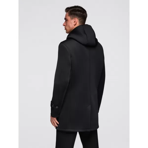 Herrenmantel OMBRE OM-COLC-0144 SCHWARZ 