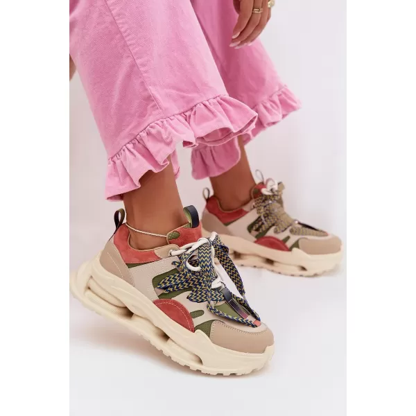  Damen-Sneaker D&A CR61-3133 BEIGE 