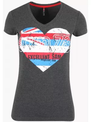 Damen-T-Shirt SAM 73 WT 739 SCHWARZ