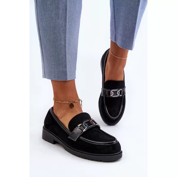  Damenmokassins S.BARSKI HY350A SCHWARZ 