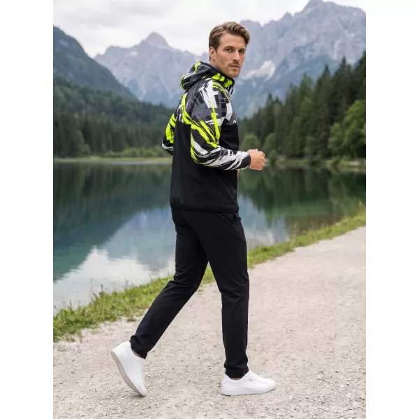  Premium-Softshelljacke für Herren ALTISPORT VOJ/ALM039JACK01 SCHWARZ UND GELB 