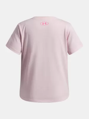 Mädchen-T-Shirt UNDER ARMOUR UA G STAR LOGO LOCKERTAG SS 6009718-647 ROSA