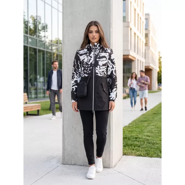  Damenjacke KIXMI ZIANA SCHWARZ/WEIß 