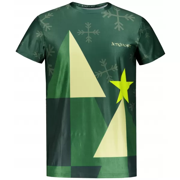  Herren-Weihnachtsshirt Premium ALTISPORT VOJ/ALMVN11TR06 GRÜN 