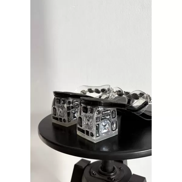  Damenhausschuhe D&A MR1037-02 SCHWARZ 