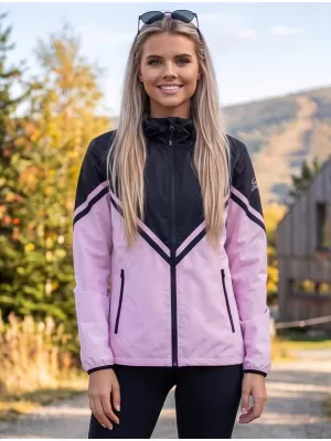 Premium-Softshelljacke für Damen ALTISPORT VOJ/ALW101JACK01 ROSA-SCHWARZ