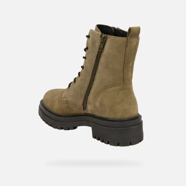 Damen-Stiefeletten GEOX IRIDEA G004093 KHAKI 