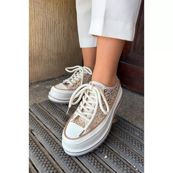  Damen-Sneaker S.BARSKI BF51-101 BEIGE 