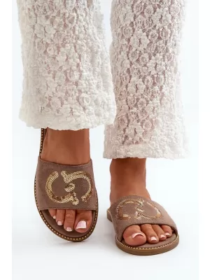 Damen-Flip-Flops S.BARSKI KV27-052 TAUPE