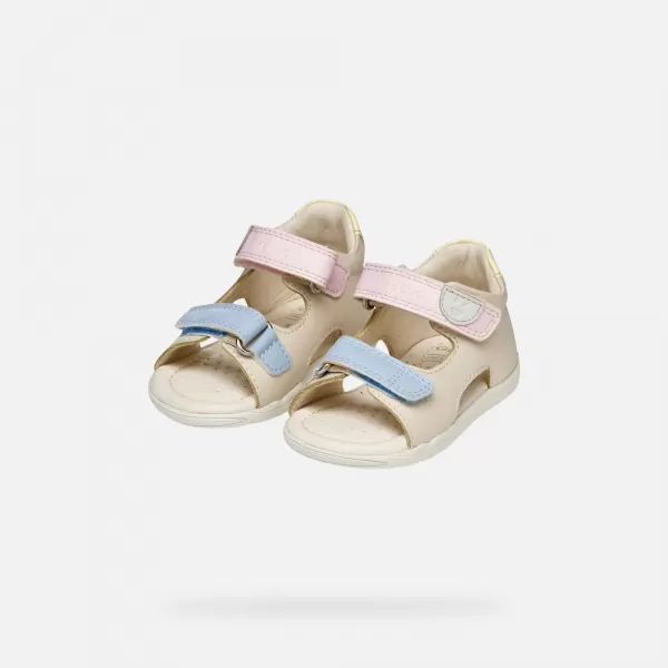  Sandalen für Mädchen GEOX SANDAL MACCHIA B254WA08502C1M2M BEIGE 