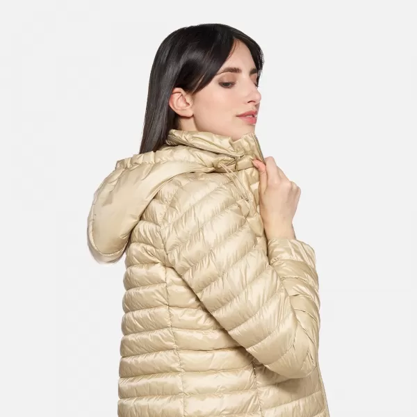  Daunenjacke für Damen GEOX JAYSEN G012393 BEIGE 