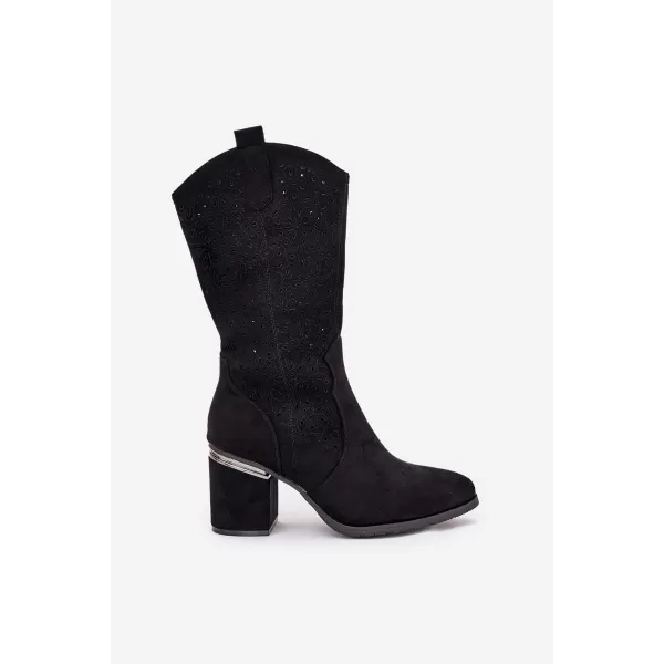  Damenstiefel S.BARSKI HY51-238 SCHWARZ 