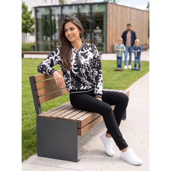  Damenjacke ALTISPORT HADARIT SCHWARZ/WEIß 