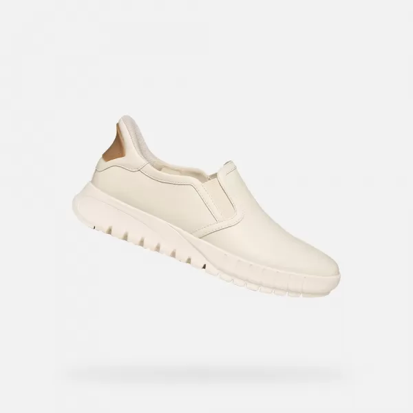  Damen-Sneaker GEOX FLEXTRIDE PLUS FAST IN G012972 CREMIG 