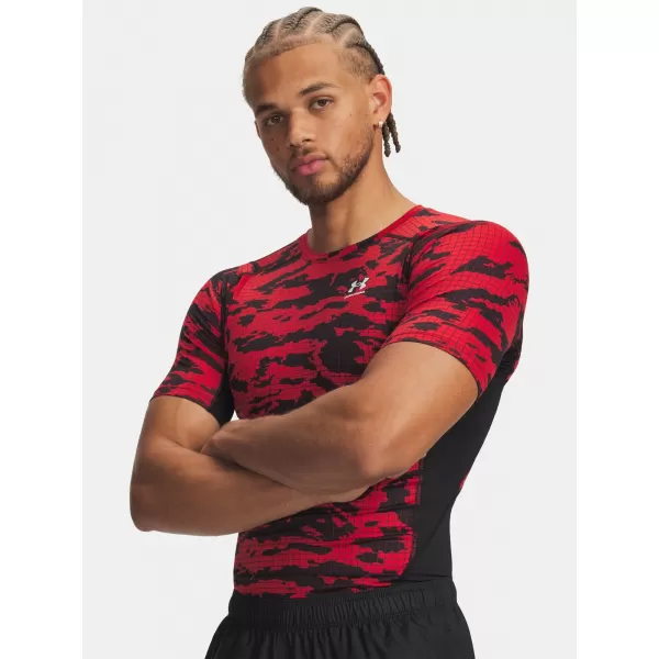  Herren-T-Shirt UNDER ARMOUR HG PRINTED SS 6009657-002 SCHWARZ 