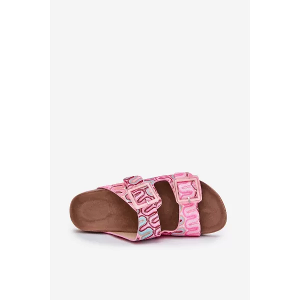  Damenhausschuhe S.BARSKI RB51-006 ROSA 