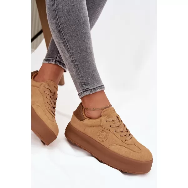  Damen-Sneaker BIG STAR SS274762 BRAUN/BEIGE Big Star Shoes 