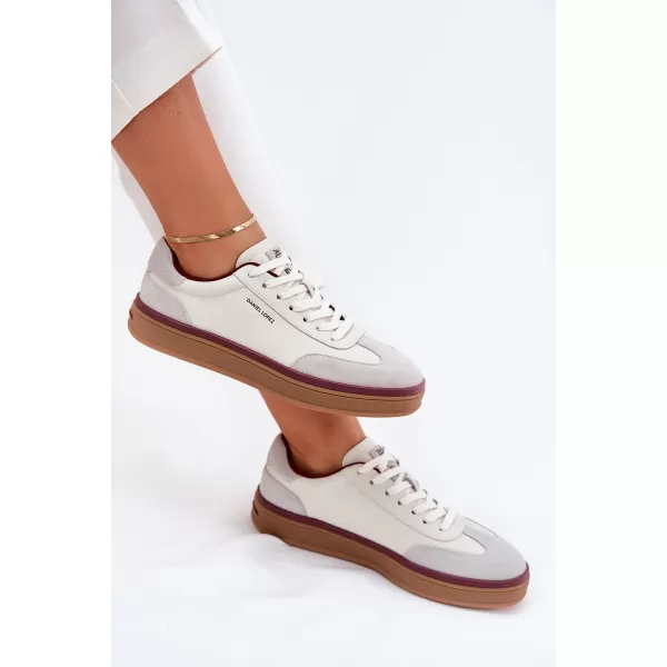  Damen-Sneaker LOPEZ JUST DARE SS2D4008 WEISS/GRAU Daniel Lopez Just Dare 